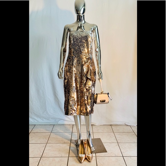 “HOST PICK” Parker Black Sequined Cocktail Dress - Picture 5 of 11